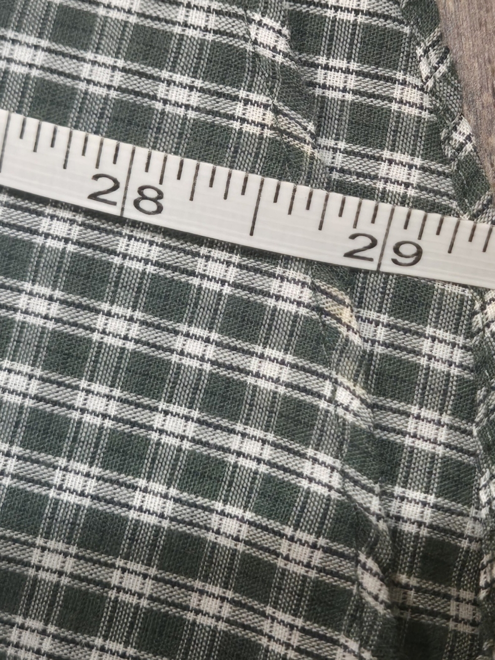 Arrow Short-Sleeve Green Gingham Button-Down Shirt - Picture 6 of 6